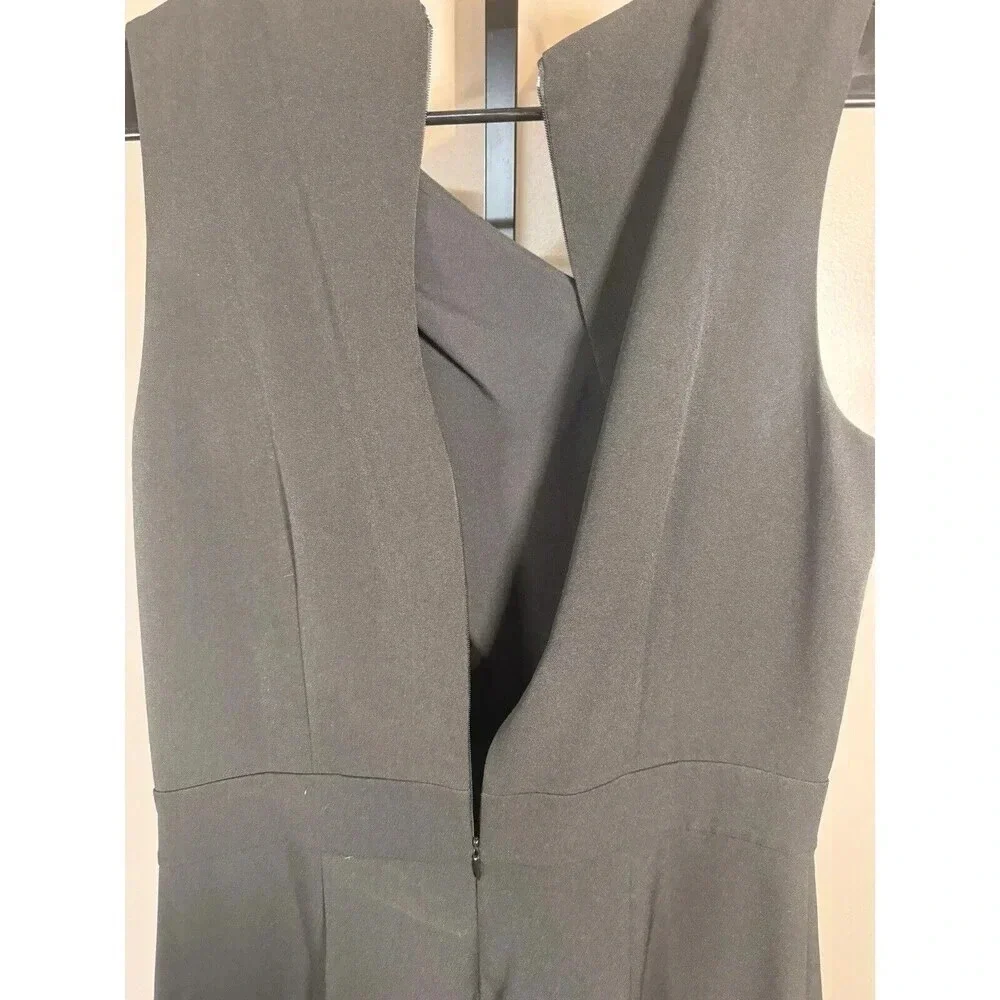 Alexia Admor Womens Black  Wide Leg Jumpsuit Size 10 - Picture 7 of 9